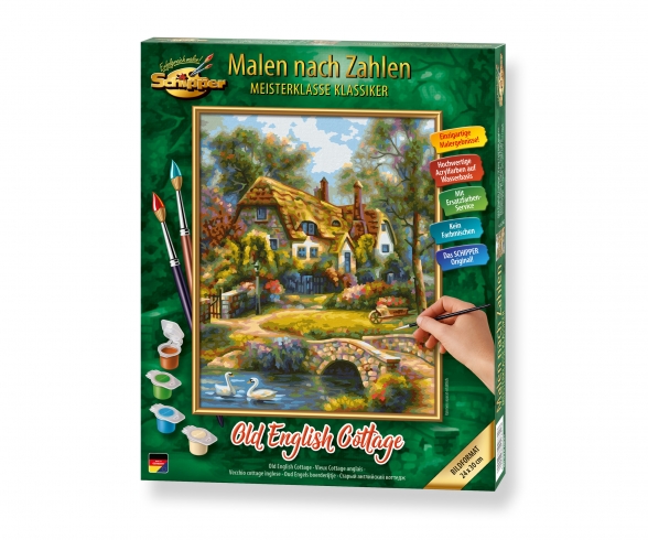 Old English Cottage Malen nach Zahlen Old English Cottage Malen nach Zahlen