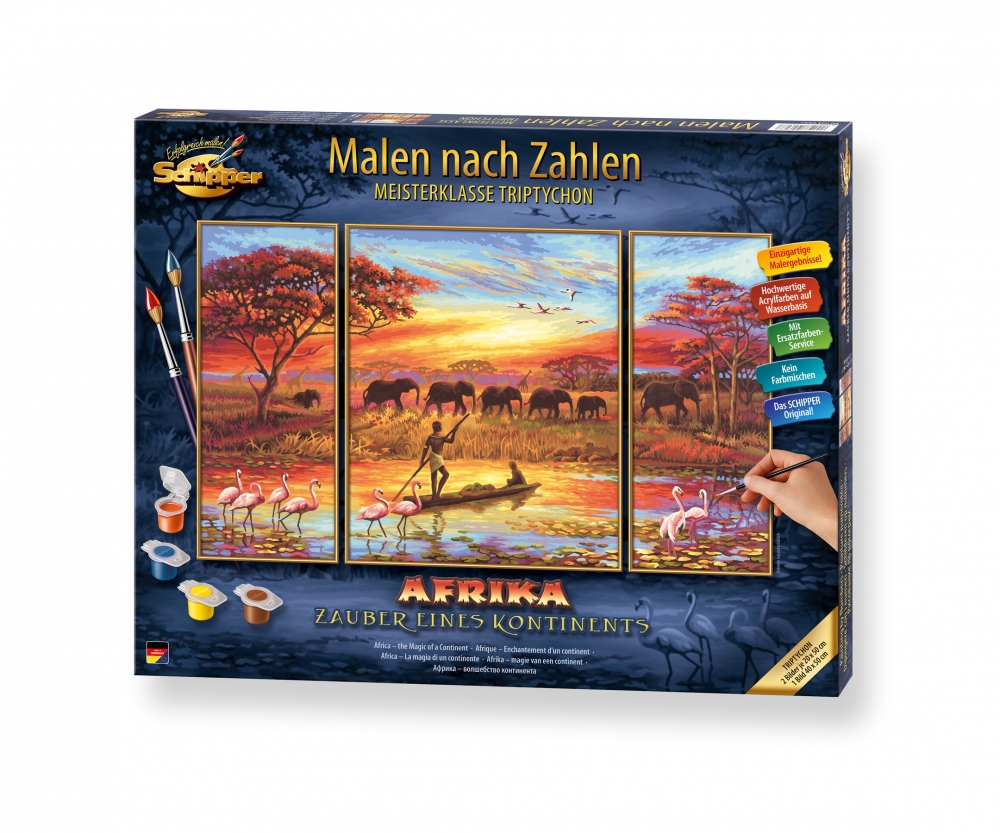 Afrika Zauber eines Kontinents Triptychon Motiv