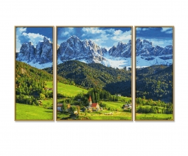 St. Magdalena in Südtirol Malen nach Zahlen Vorlage St. Magdalena in Südtirol Malen nach Zahlen Vorlage