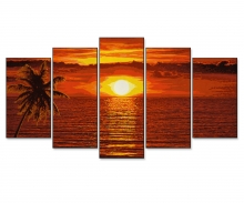 Coucher de soleil aux Caraïbes Coucher de soleil aux Caraïbes