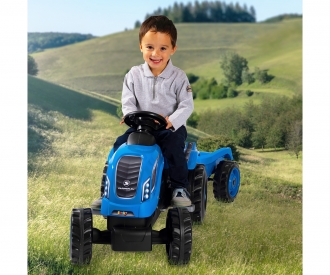 Tracteur Farmer XL Bleu + Remorque