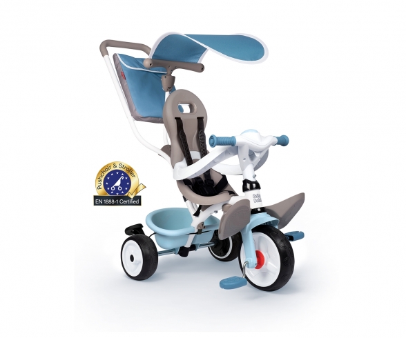 Smoby Be Fun Blauw - Tricycle - à partir de 15 mois - fabriqué en Espagne