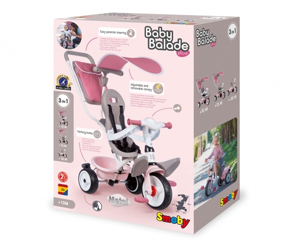 TRICYCLE BABY BALADE PLUS ROSE TRICYCLE BABY BALADE PLUS ROSE