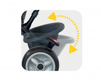 Tricycle Evolutif Pour Enfant 6 En 1 Siège Twist 360°avec Housse