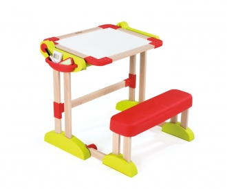 Zusammenklappbarer Holzschultisch 2-in-1 Zusammenklappbarer Holzschultisch 2-in-1