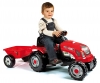 GM Bull Traktor Rot mit Anhänger