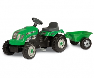 GM Bull Traktor Grün mit Anhänger