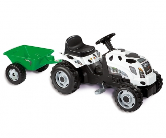 GM Bull Traktor im Kuh-Design mit Anhänger GM Bull Traktor im Kuh-Design mit Anhänger