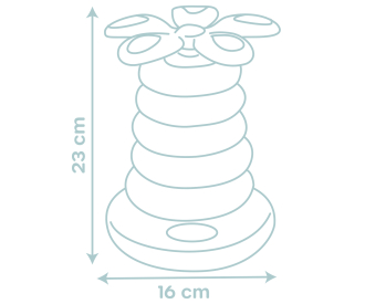 Little Smoby Stehauf-Ringpyramide