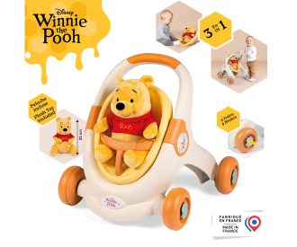 Winnie L'Ourson Baby Walker 3en1 + Peluche