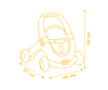 Winnie L'Ourson Baby Walker 3en1 + Peluche