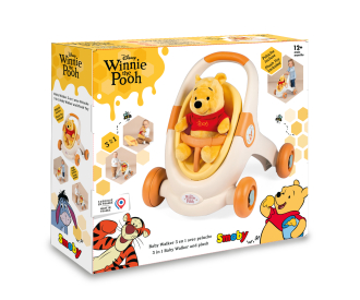 Winnie L'Ourson Baby Walker 3en1 + Peluche