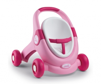 Smoby Minikiss 3-in-1 Lauflern-Puppenwagen