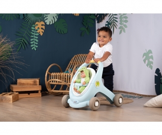 Smoby Minikiss Croc 3-in-1 Lauflern-Puppenwagen