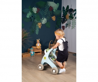 Smoby Minikiss Croc 3-in-1 Lauflern-Puppenwagen