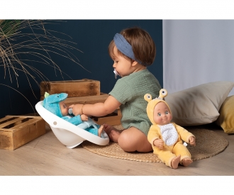 Smoby Minikiss Croc 3-in-1 Lauflern-Puppenwagen