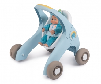 Smoby Minikiss Croc 3-in-1 Lauflern-Puppenwagen