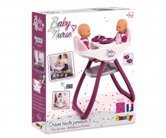 Smoby Baby Nurse Zwillingspuppen-Hochstuhl
