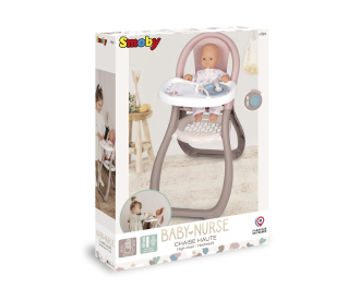 Chaise haute en rotin pour poupée - Poppie Toys - Accessoire de poupée Chaise haute en rotin pour poupée - Poppie Toys - Accessoire de poupée