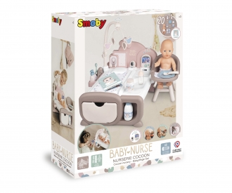 Smoby Baby Nurse Cocoon Puppen-Spielzimmer 3-in-1 mit Puppe Smoby Baby Nurse Cocoon Puppen-Spielzimmer 3-in-1 mit Puppe