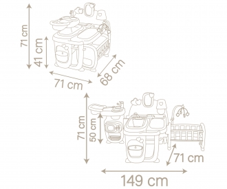 Smoby Baby Nurse Puppen-Spielcenter Smoby Baby Nurse Puppen-Spielcenter
