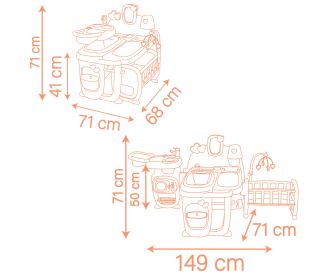 Smoby Baby Nurse Puppen-Spielcenter Smoby Baby Nurse Puppen-Spielcenter
