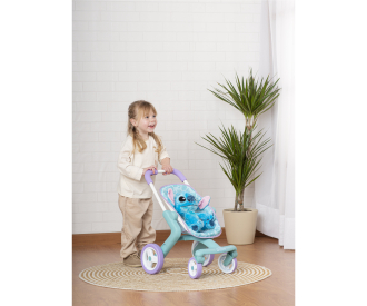 Smoby Stitch Puppenwagen mit Plüsch Stitch, 25cm