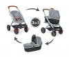 Smoby Quinny Combi Pushchair + Pram Grey Smoby Quinny Combi Pushchair + Pram Grey