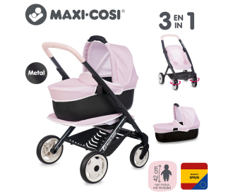 Smoby Maxi-Cosi Puppenwagen 3-in-1 Rosa Smoby Maxi-Cosi Puppenwagen 3-in-1 Rosa
