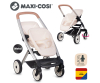 Smoby Maxi-Cosi Zwillings-Puppenwagen Beige