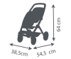 Smoby Maxi-Cosi Zwillings-Puppenwagen Beige