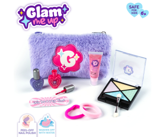 Smoby Glam me up Kinderkosmetik Set mit Plüsch-Tasche