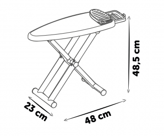 Smoby Ironing board + stream iron