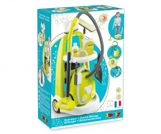 Reinigungstrolley mit Staubsauger