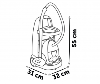 Smoby Reinigungstrolley mit Staubsauger