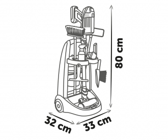 Smoby Rowenta trolley + vacuum cleaner