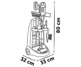 Rowenta - Chariot Ménage + Aspirateur Balai