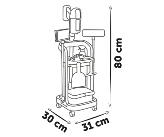 Rowenta Chariot Ménage + Aspi Balai