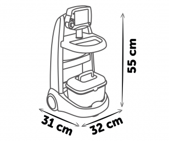 SMOBY ELECTRONIC MEDICAL TROLLEY