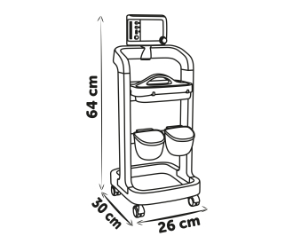 Electronic medical trolley