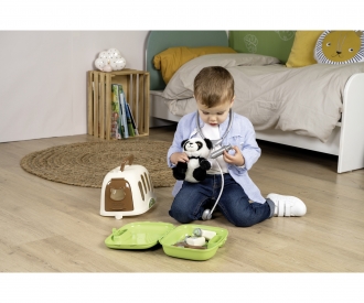 Smoby Tierarzt-Spielset im Koffer mit Panda Kuscheltier