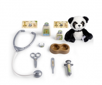Smoby Tierarzt-Spielset im Koffer mit Panda Kuscheltier Smoby Tierarzt-Spielset im Koffer mit Panda Kuscheltier