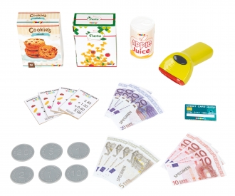 Elektronische Supermarktkasse Türkis
