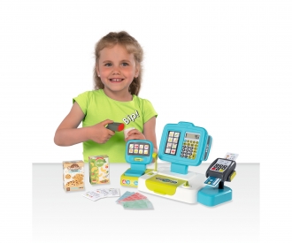 Smoby elektronische Supermarktkasse XL Türkis