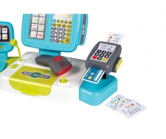Smoby elektronische Supermarktkasse XL Türkis