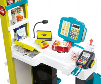 City Shop mit Einkaufswagen Türkis City Shop mit Einkaufswagen Türkis