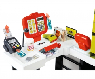 Smoby Supermarket with shopping trolley red/green