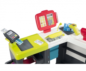 Maxi-Supermarkt mit Einkaufswagen Maxi-Supermarkt mit Einkaufswagen