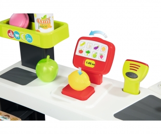 Maxi-Supermarkt mit Einkaufswagen Maxi-Supermarkt mit Einkaufswagen