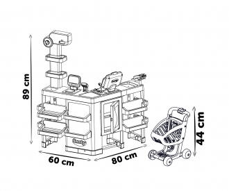 Smoby Supermarkt Maxi mit Einkaufswagen Smoby Supermarkt Maxi mit Einkaufswagen